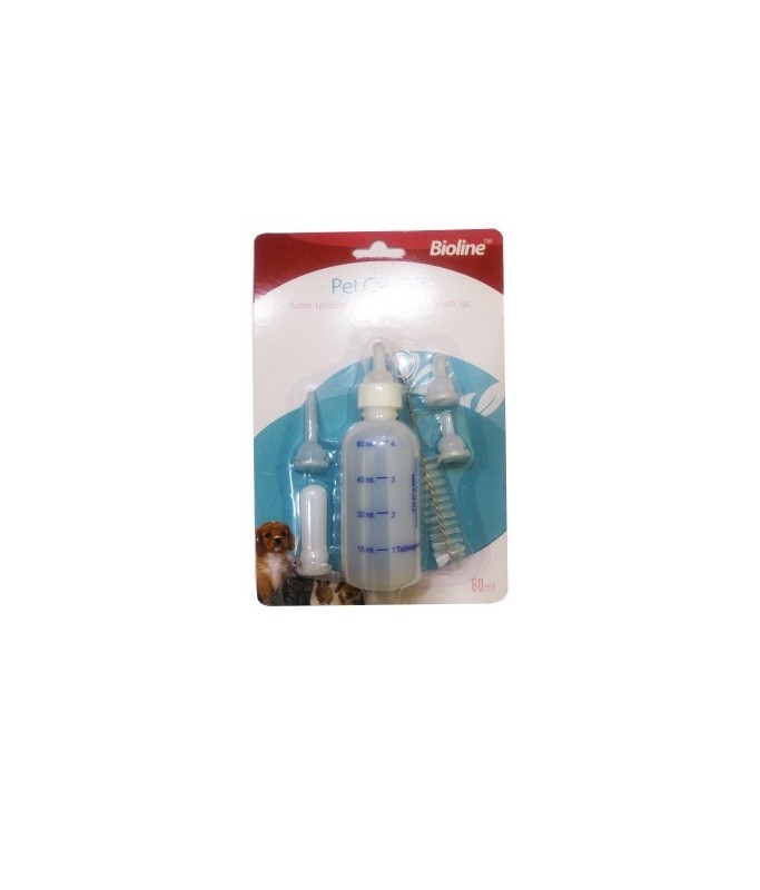 Bioline Nursing & Feeding Bottle Kit for Cats & Dogs 60ml