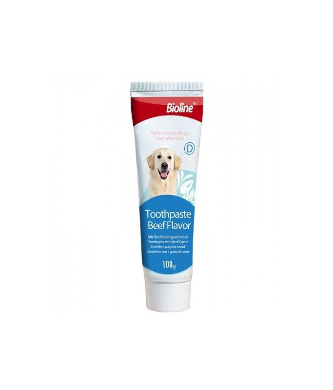 Bioline Tooth Paste Beef Flavour for Dogs 100gm