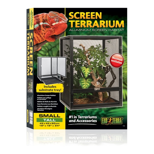[HAPT2676] Exo Terra Screen Terrarium  Small / Tall 45x45x60cm