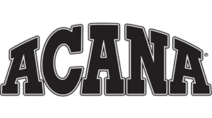 The image is a logo for Acana, a brand of dog food. The logo is black and white, and it features the image of a dog. The text "ACANA" is written in a bold, sans-serif font below the dog image.  The logo is set against a gray background. The color scheme of the logo is simple and elegant, and it is likely to appeal to pet owners who are looking for a high-quality dog food. The use of a dog image in the logo is also likely to resonate with pet owners, as it creates a sense of trust and familiarity.  Overall, the image is a well-designed logo that is likely to appeal to the target audience.  Here are some additional details that you could include in the description:  The dog in the logo is a black Labrador Retriever. The font used for the text "ACANA" is Helvetica Neue. The logo was designed by Bruce Mau Design.