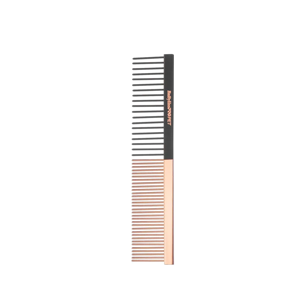 BaByliss PRO PET Professional Pet Grooming Hair Comb 6inch Rose Gold / Black