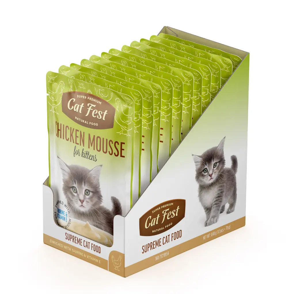 Cat Fest Chicken Mousse For Kittens 70g (2).webp