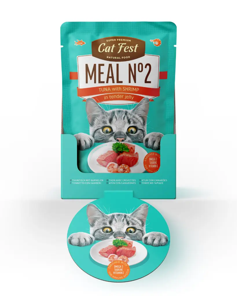 Cat Fest Meal No 2 Cat Food in Jelly-Tuna With Shrimp 50g (4).webp