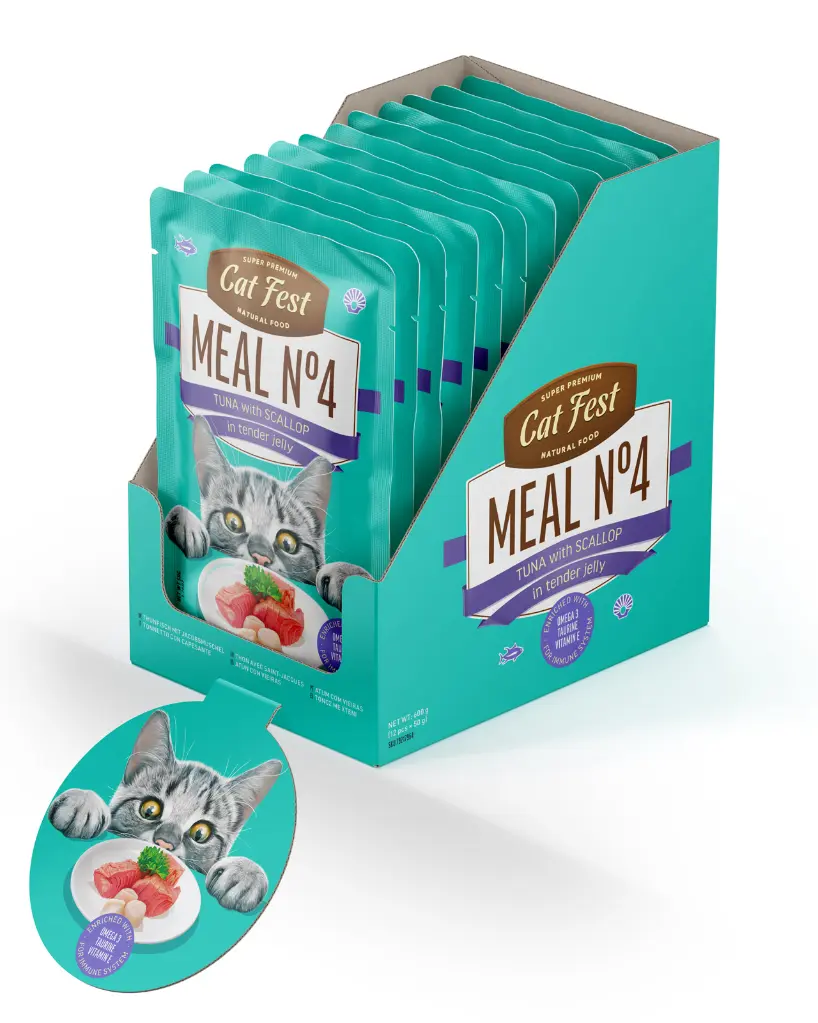 Cat Fest Meal No 4 Cat Food in Jelly-Tuna With Scallop 50g (2).webp
