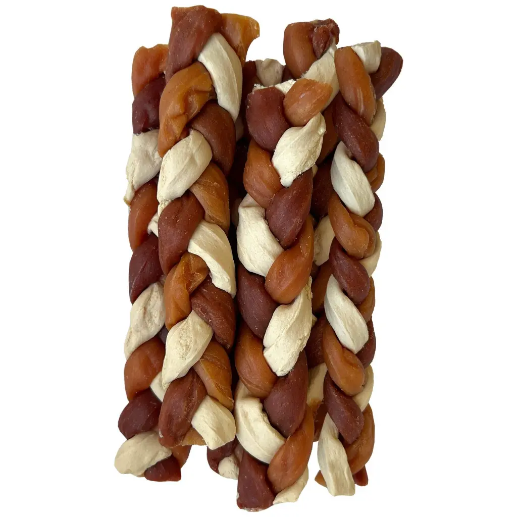 Dog Fest Flavor Braids With Chicken, Duck And Fish 90g.webp
