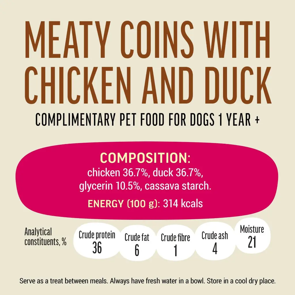 Dog Fest Meaty Coins With Chicken And Duck Rings 90g.webp