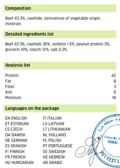 Dog Fest Dental Treats For Adult Dogs -Twister -Beef 90g (13cm) (1).webp