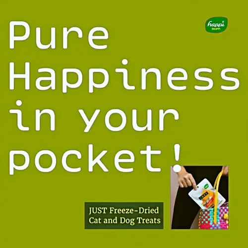 Happi Skippi Just Freeze-Dried Treat Chicken&Blueberry for Cats and Dogs 10g.webp