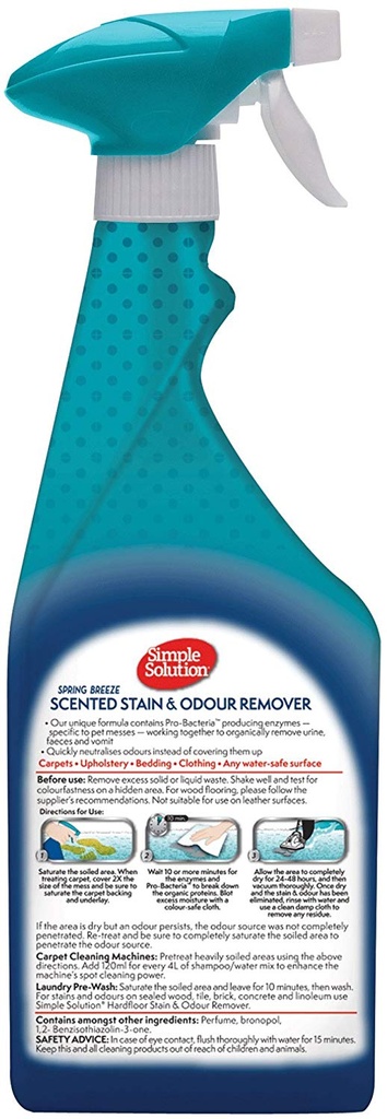 Simple Solution Home Stain & Odour Remover Spring Breeze 750ml