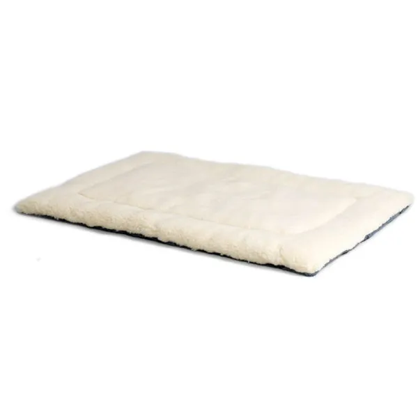 Midwest Fleece Paw Print Reversible Bed, Blue/White, 48 Inch