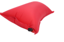 Self Inflate Travel Pillow Red Spongy Oxford Sleep Well Camping Hiking Outdoor Survival