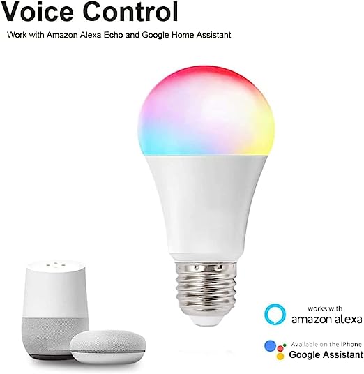 FSL Beacon Tech Dimmable Smart Bulb A60 9W LED RGB Works wit Alexa/Google Home