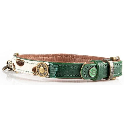 DWAM Ivy Dog Collar - ANIMAL PRINT/XXS(19-24X1.5CM)