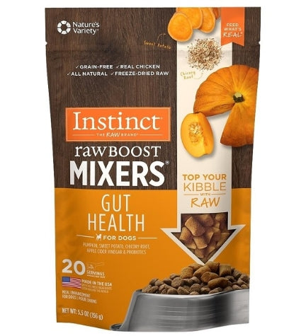 Instinct Raw Boost Mixers Gut Health Freeze Dried Chicken Dog Food Topper 12.5oz