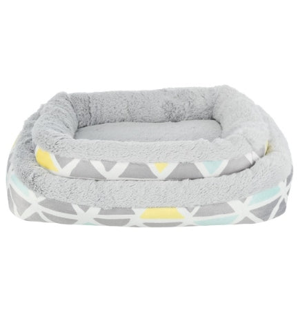 Trixie Bunny Cuddly Square Bed for Small Pets - GREY/30X6X22CM