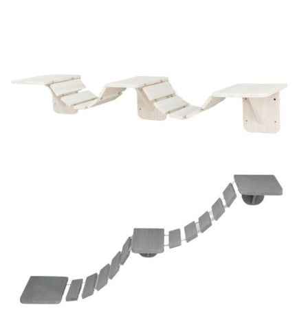 Trixie Climbing Ladder for Wall Mounting for Cats - TAUPE/150CM