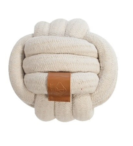 D&D Home Skip Ball Dog Toy - WHITE/LARGE