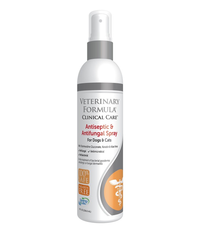 Synergy Labs Veterinary Formula Clinical Care Antiseptic & Antifungal Spray for Dogs & Cats 236ml