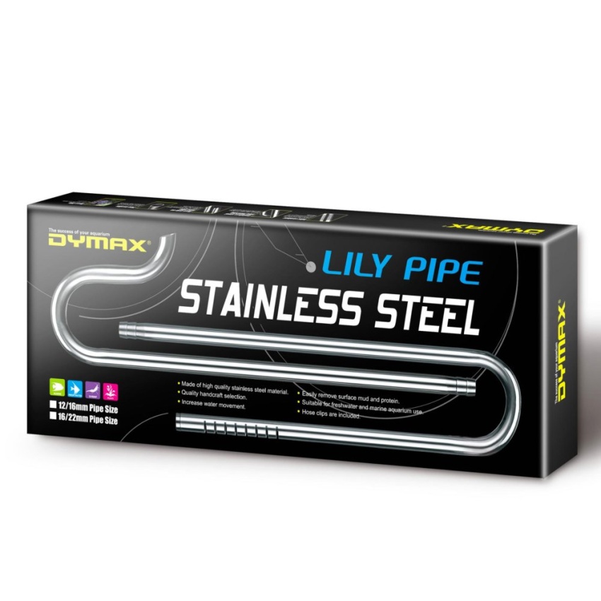 Dymax Stainless Steel Lily Pipe Set 16 / 22mm