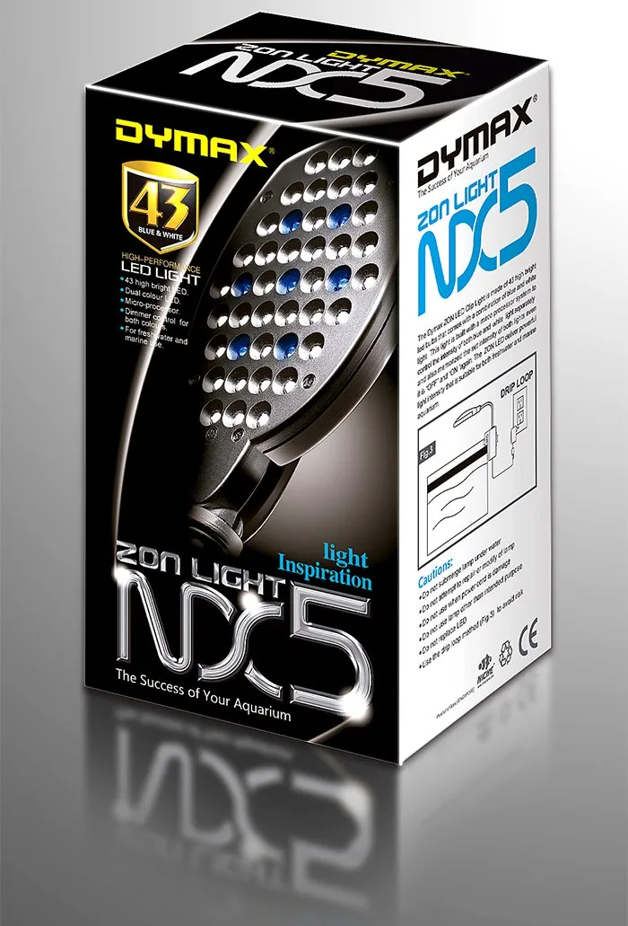 [DYDM147P] Dymax Marine & Freshwater Aquarium Tank Zon NX5 Purple LED Clip Light