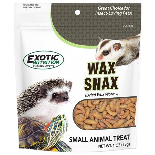 Exotic Nutrition Wax Snax Dried Wax Worms 1oz