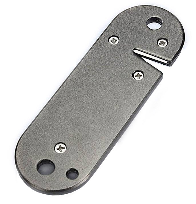 Pocket Knife Sharpener Tungsten Steel for Outdoor Tactical Survival EDC DIY Camping Grey