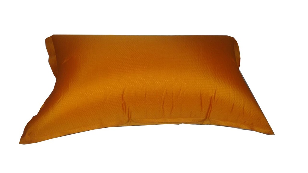 Self Inflate Travel Pillow Marmalade Orange Spongy Oxford Sleep Well Camping Hiking Outdoor Survival