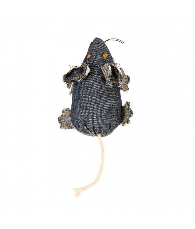 Duvo+ CATTOY DENIM MOUSE BLUE COLOUR