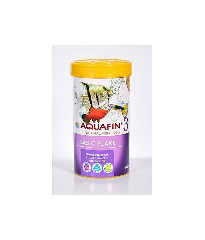 KW Zone Aquafin Basic Flake Aquarium Floating Staple Fish Food 500ml