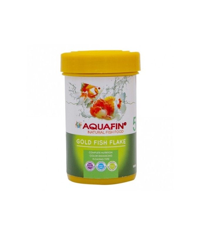KW Zone Aquafin Goldfish Flake Natural Colour Enhancing Staple Food for Aquarium fish 100ml 