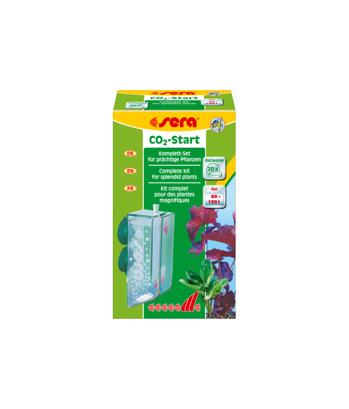 Sera CO2 Start Fertilisation System with Tablets for Planted Aquarium of Size 60 to 120L