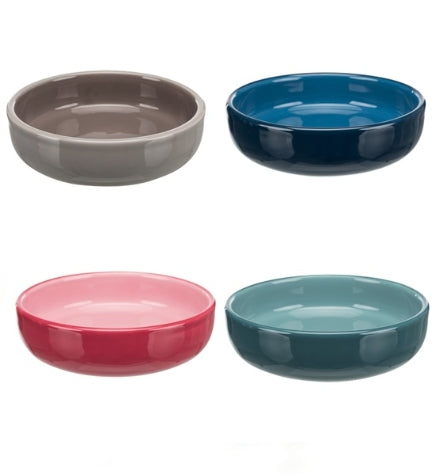 Trixie Plain Ceramic Cat Bowl for Short Nosed Breeds - LILAC/15CM