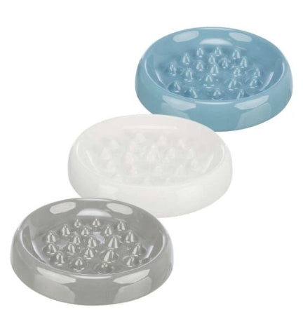 Trixie Ceramic Slow Feed Bowl - GREY/18CM