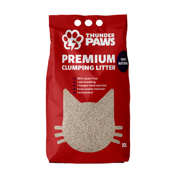 Thunder Paws Advance Care Unscented Clumping Cat Litter 5L