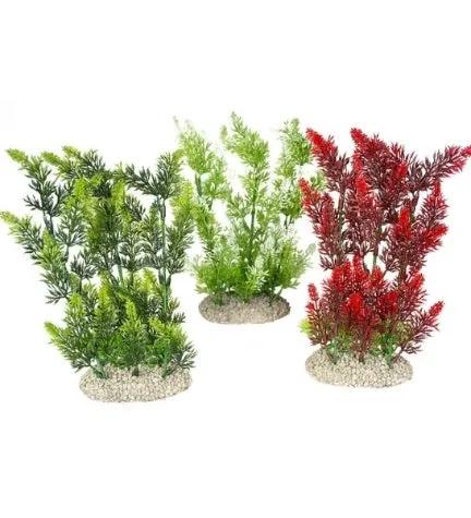 Aqua D’Ella Large Plant Elodea Densa Aquarium Décor - Red/25cm