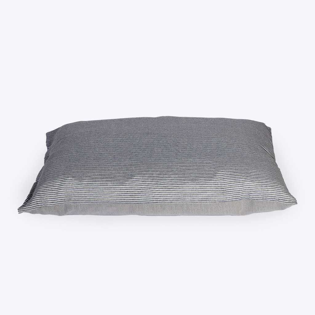 Danish Design Rustic Stripes Grey Snuggle Dog Bed - 90X75X29CM