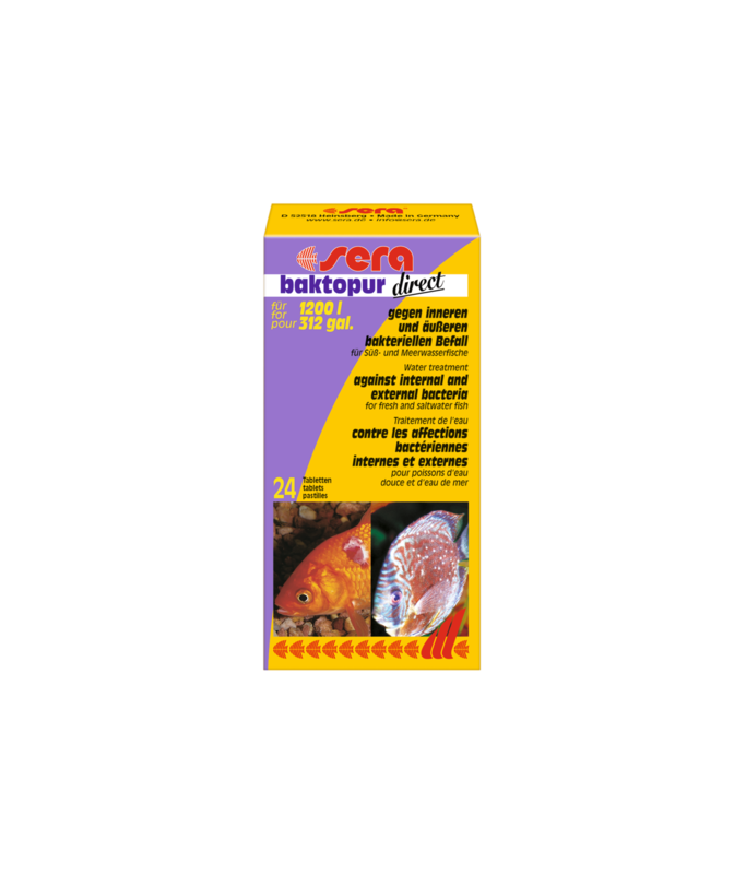 Sera Baktopur Direct Water Conditioner Against Bacterial Infections Count - 24