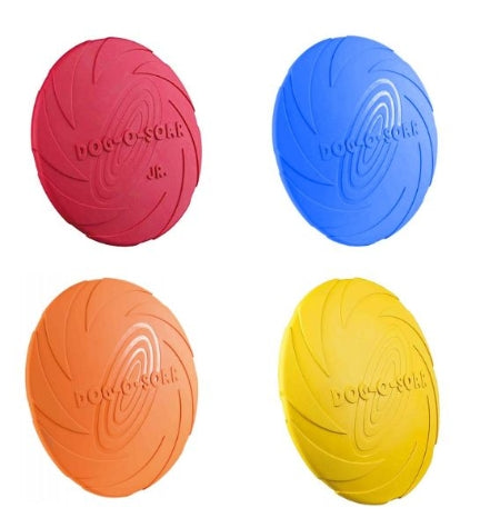 Trixie Natural Rubber Disc Dog Toy - RED/24CM