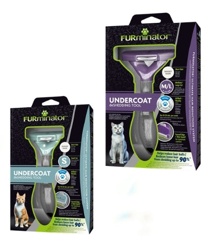 FURminator Undercoat DeShedding Tool for Short Hair Cats M/L