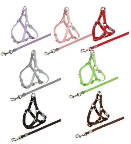 Trixie Adjustable One Touch Harness w/ Leash for Cats - GREEN/26-37CM