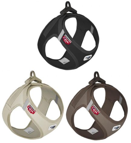 Curli Vest Harness with Curli Clasp Cord for Dogs - TAN/XXXS