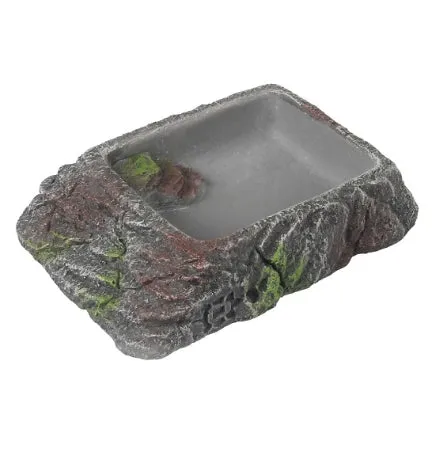 [205396-4] Terra D'Ella Water Dish - ANTHRACITE/20X14X4.5CM