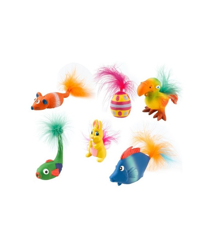 Ferplast Latex Toy Fish Assorted Models 1pc
