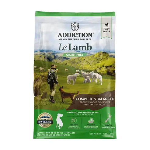 Addiction Le Lamb Dry Dog Food 33lb