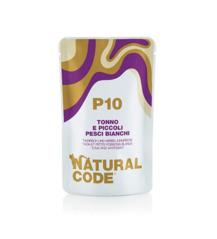 Natural Code P10 Tuna & Whitebait Soft Jelly Wet Cat Food - 70G