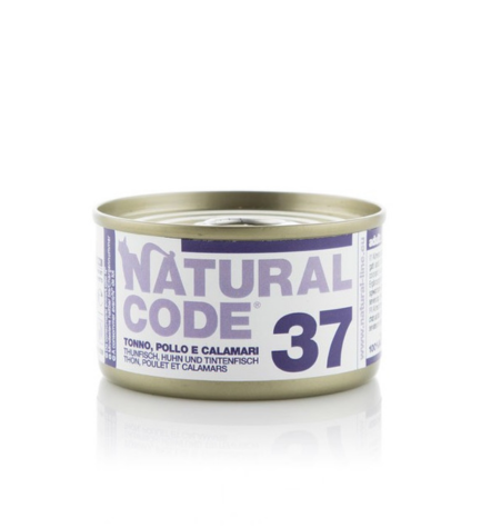 Natural Code 37 Tuna Chicken & Squids Soft Jelly Wet Cat Food - 85G