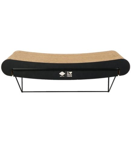 D&D Home I Love Happy Cats David Cardboard Wall Mountable Curved Shelf - BROWN/60X29X24CM