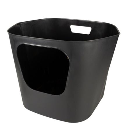 D&D Home I Love Happy Cats Dean Open Cat Toilet - BLACK/54.4x43.9x40.5CM