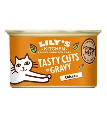 Lily's Kitchen Tasty Cuts Chicken Wet Cat Food Box 24x85G