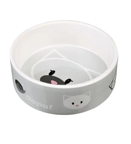 Trixie Mimi Ceramic Cat Bowl - PINK/300ML